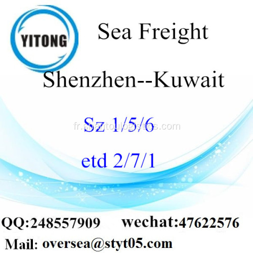 Port de Shenzhen LCL Consolidation au Koweït